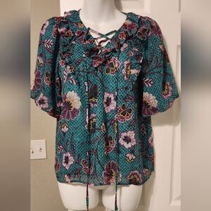 Loft Botanical Lace top